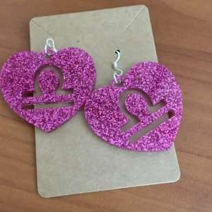 Celestial Sparkle: Zodiac Acrylic Earrings