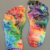 Tie-Dye Reflexology Feet Set -Holistic Healing Companion