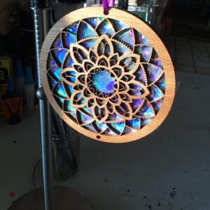 Alternative view of Retro Radiance: Upcycled CD Suncatcher Symphony Window décor
