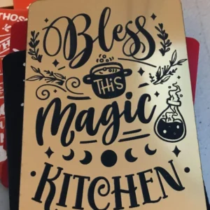Bless this magic kitchen Magnet or Sign
