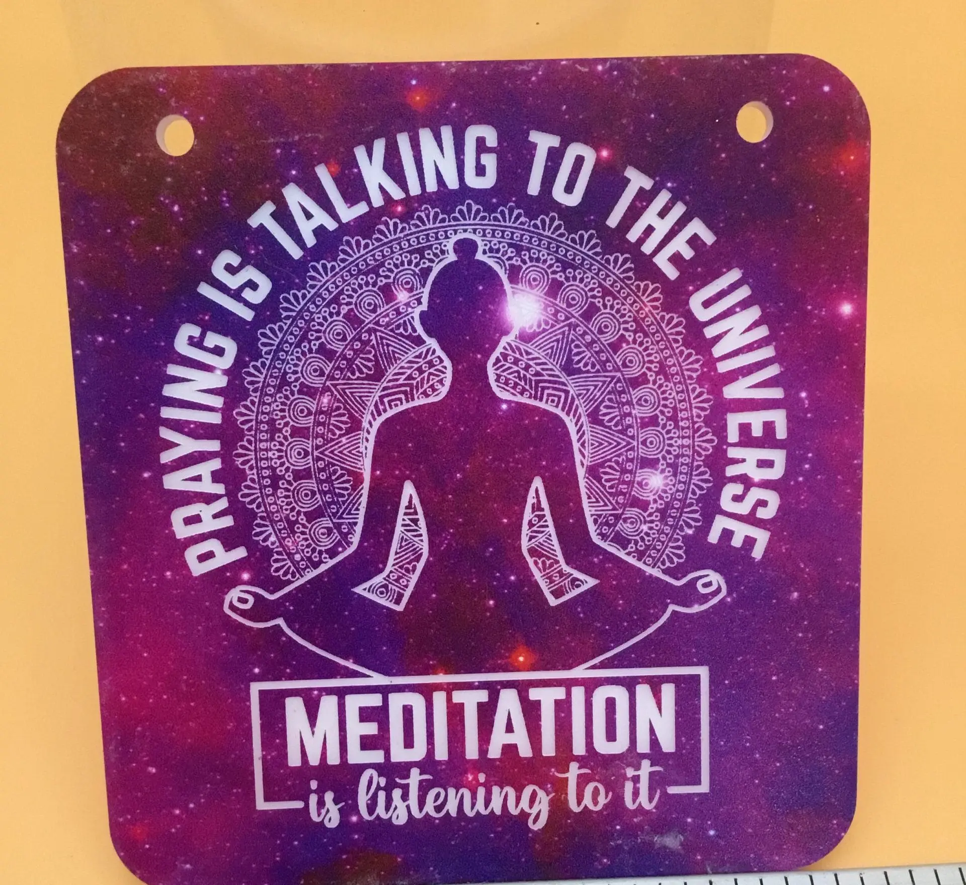 Praying to the Universe – Zen Magnet or Wall Sign