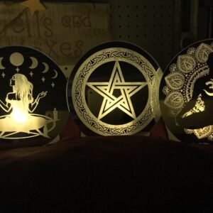 Alternative view of Celtic Pentacle - Tea Light night light