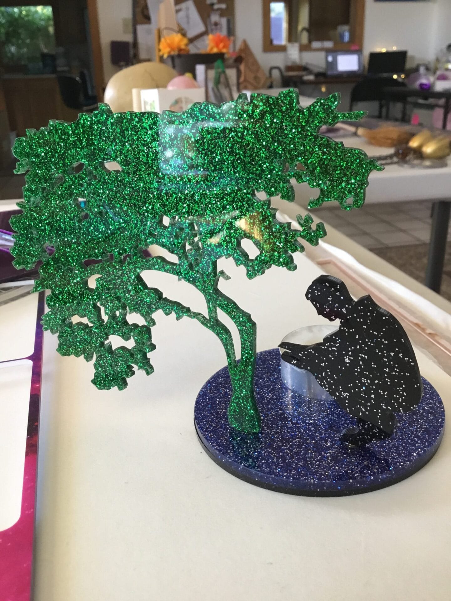 Starry Night Solace: Warmth under the tree- Tea Light - Image 2