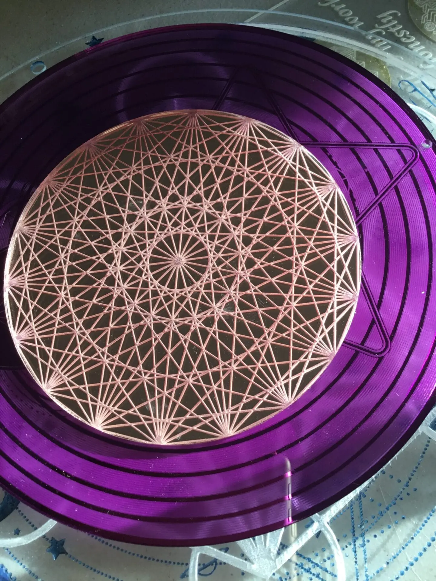 Sacred Geometry 18 point Mirrored Grid