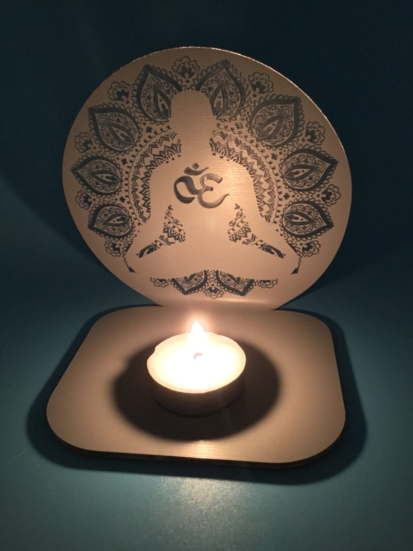 Reflective OM Tea Light - Image 4