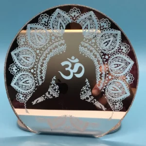 OM Meditation candle light