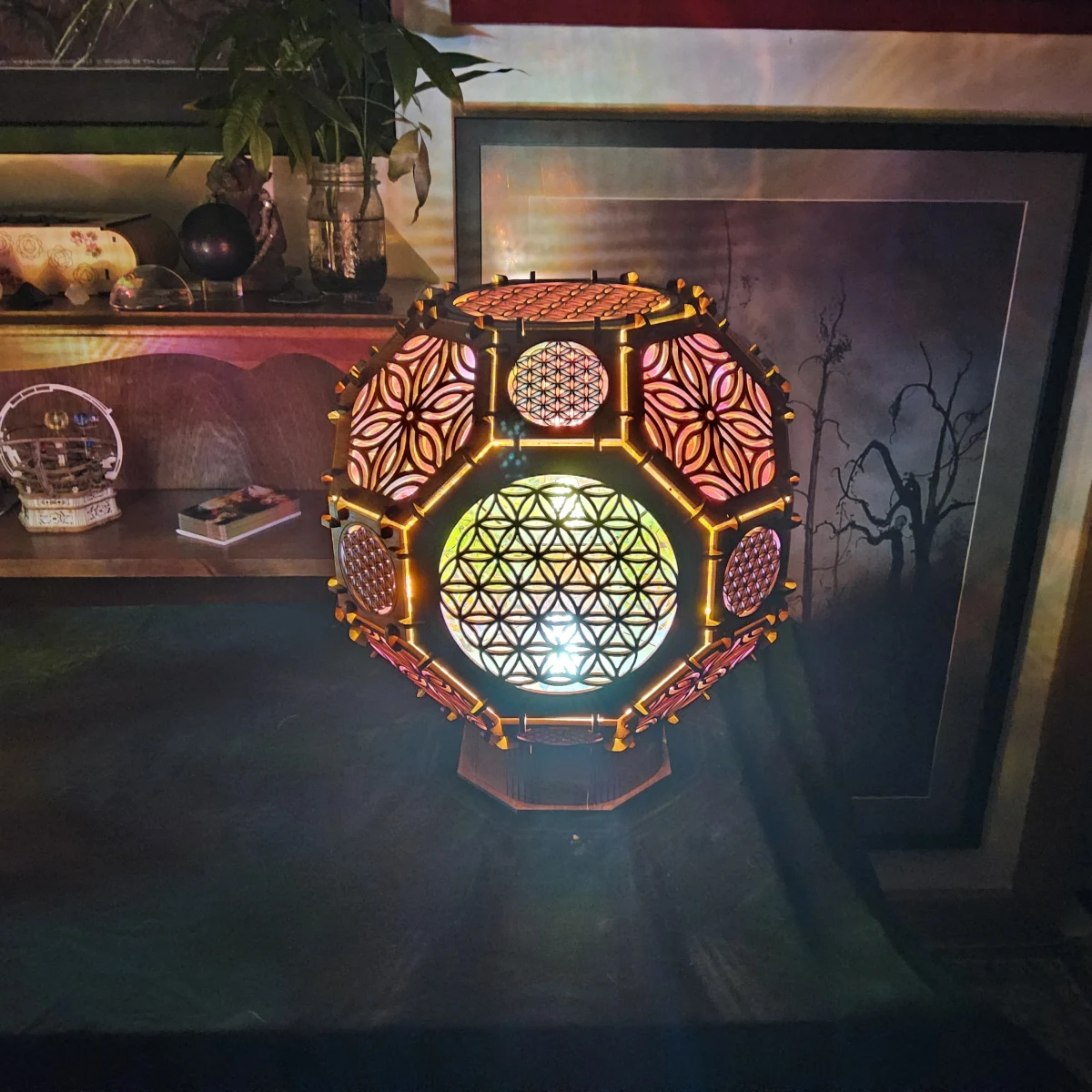 Sacred Glow – Flower of Life Lamp - Image 8