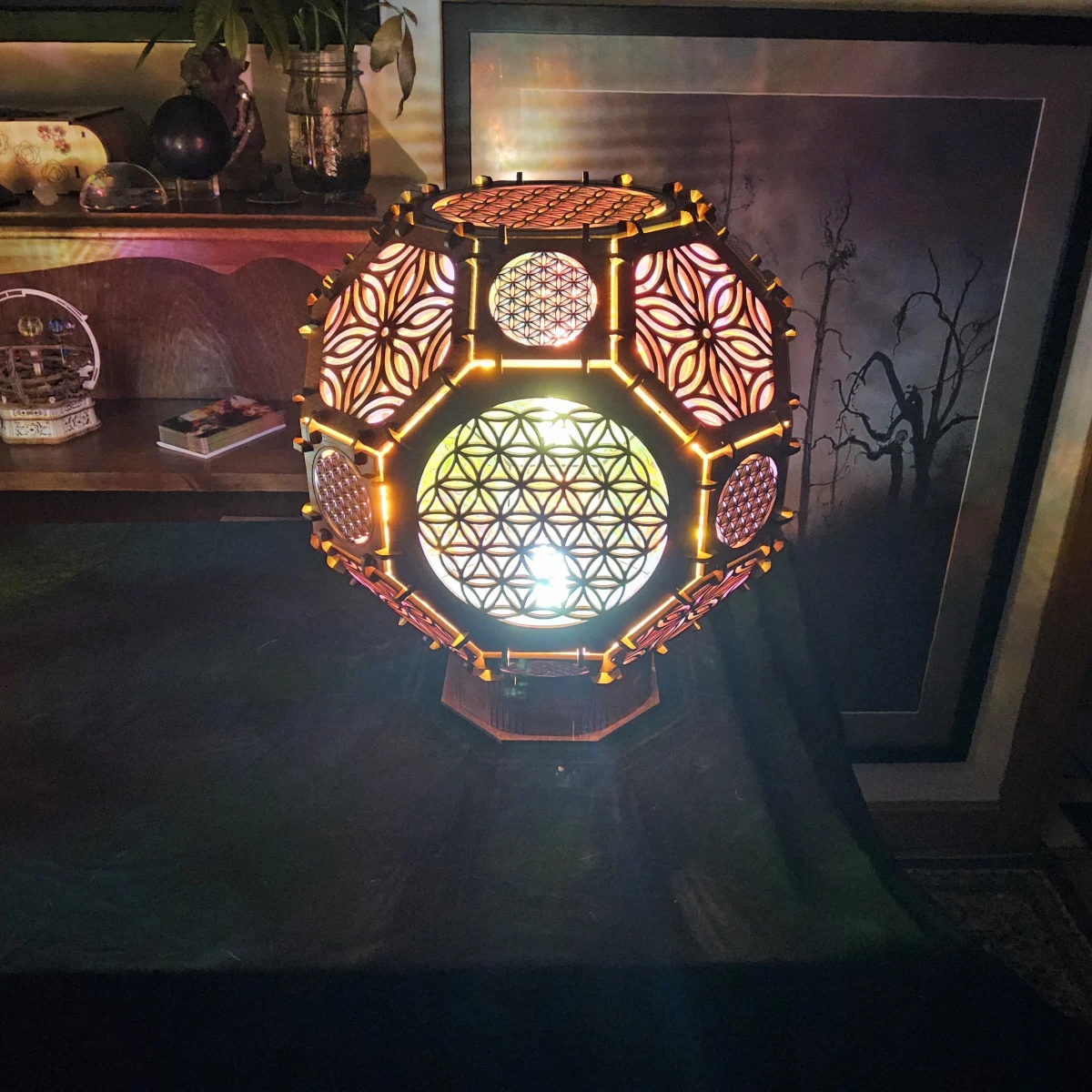 Sacred Glow – Flower of Life Lamp - Image 9
