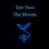 Glowing blue sprout under centered text "Tier One: Initiates of the Drift" on a dark starry background