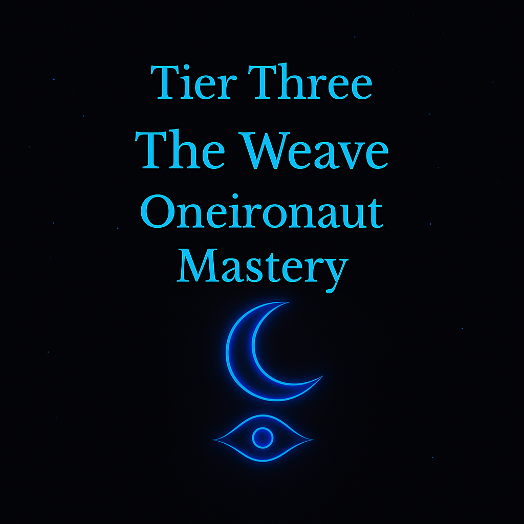 Glowing blue sprout under centered text "Tier One: Initiates of the Drift" on a dark starry background
