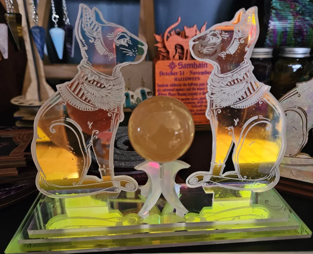 Sphinx Cat Sphere Holder