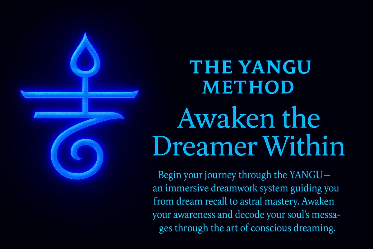 YANGU Method hero banner – awaken the dreamer within, astral mastery and dream recall