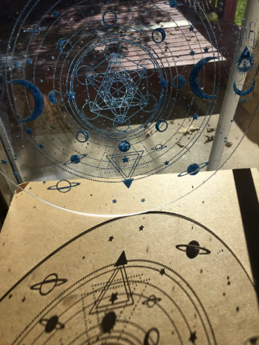 Celestial Planetary Charger – Sacred Geometry Altar Disc - Image 4