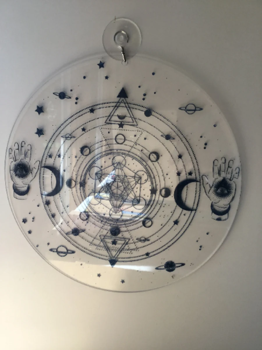 Celestial Planetary Charger – Sacred Geometry Altar Disc - Image 5