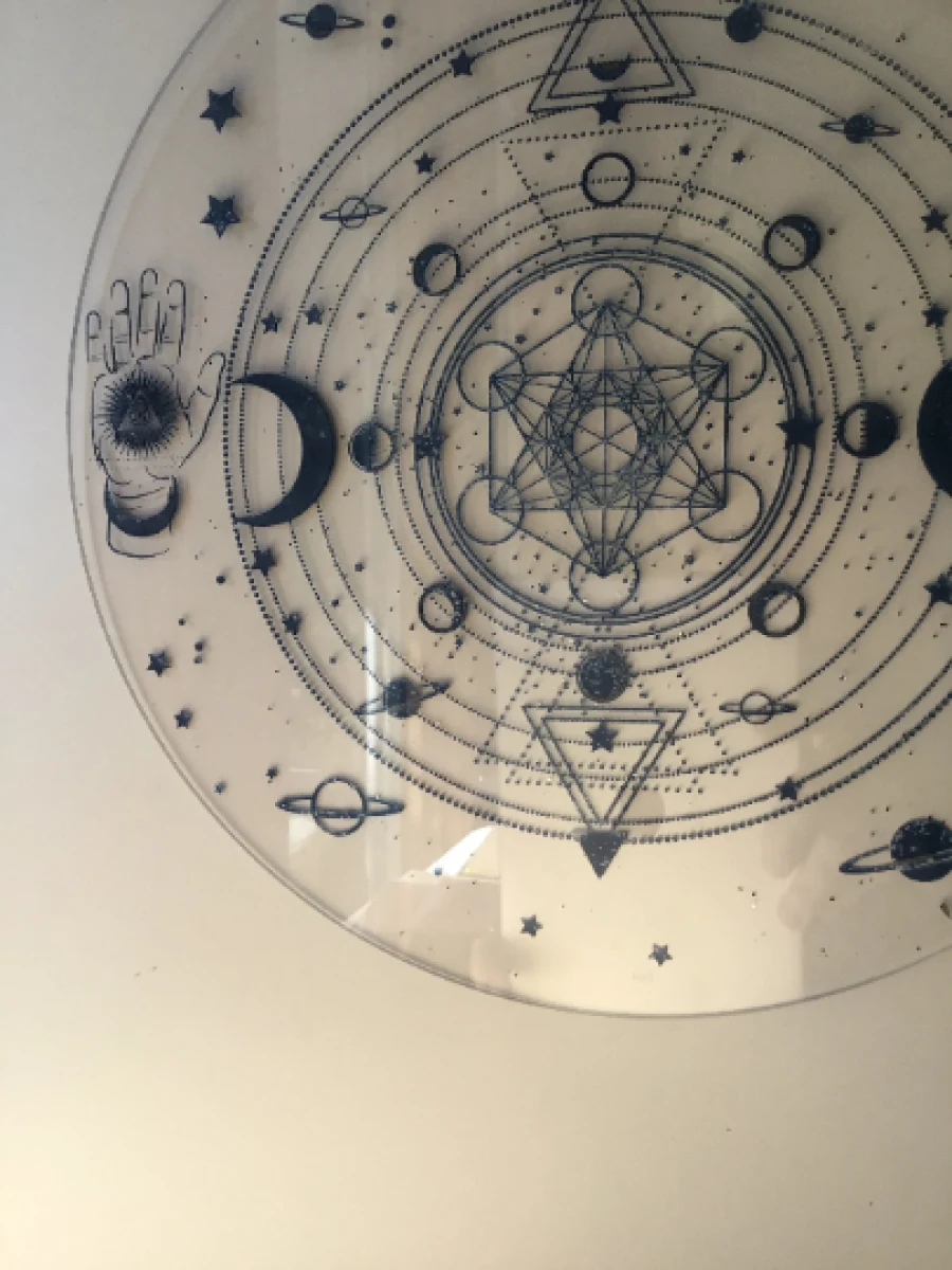 Celestial Planetary Charger – Sacred Geometry Altar Disc - Image 6