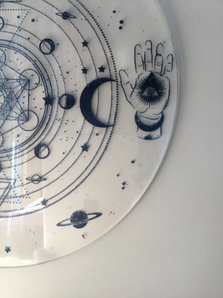 Celestial Planetary Charger – Sacred Geometry Altar Disc - Image 7
