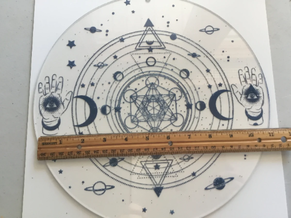 Celestial Planetary Charger – Sacred Geometry Altar Disc - Image 8