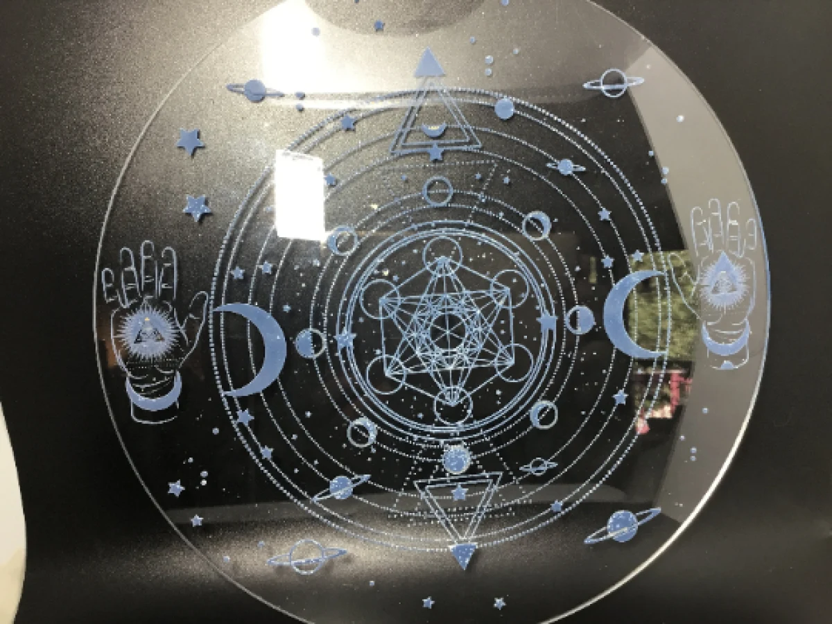 Celestial Planetary Charger – Sacred Geometry Altar Disc - Image 9