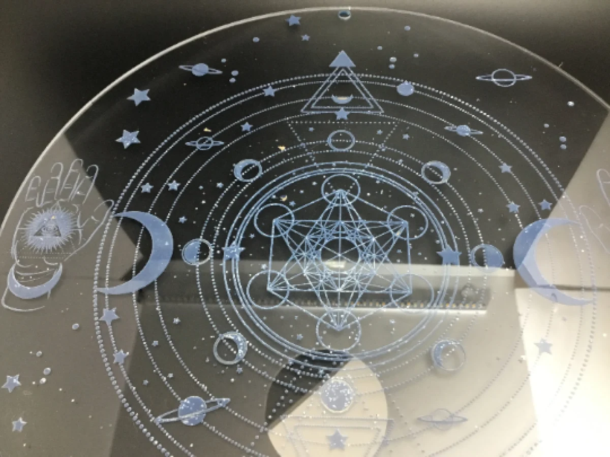 Celestial Planetary Charger – Sacred Geometry Altar Disc - Image 10