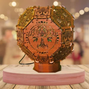 Alternative view of Tree of Life Sacred Geometry Lamp
