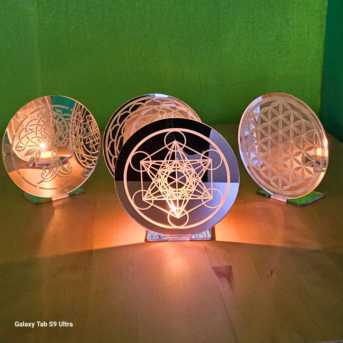 Sacred Geometry Candle Light – A Portal to Tranquility and Reflection - Image 8