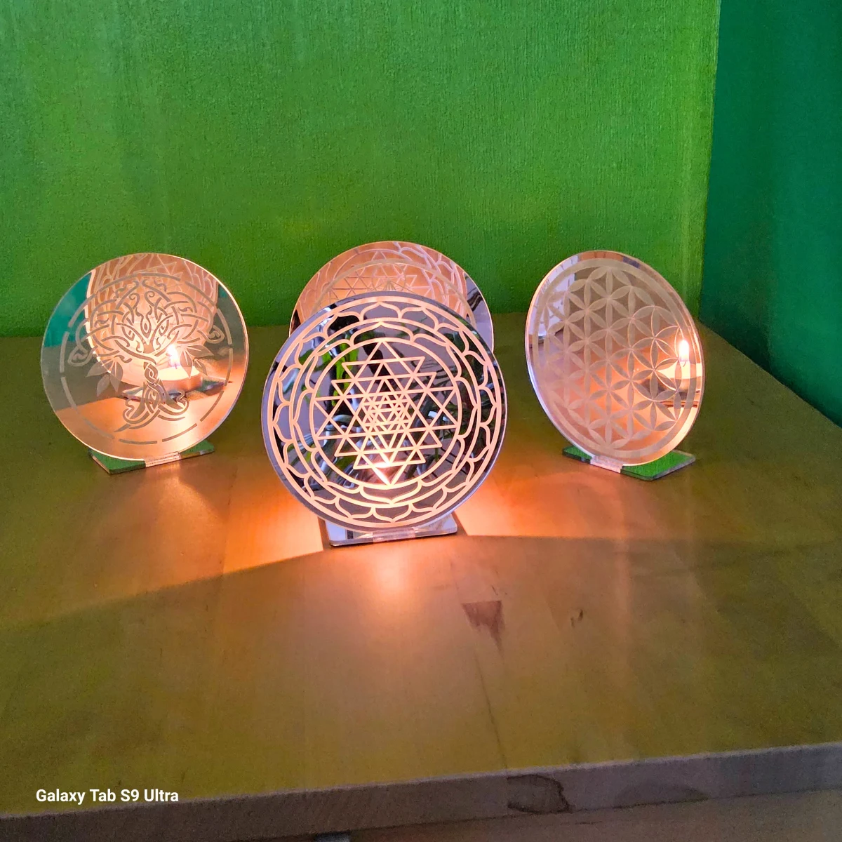 Sacred Geometry Candle Light – A Portal to Tranquility and Reflection - Image 9