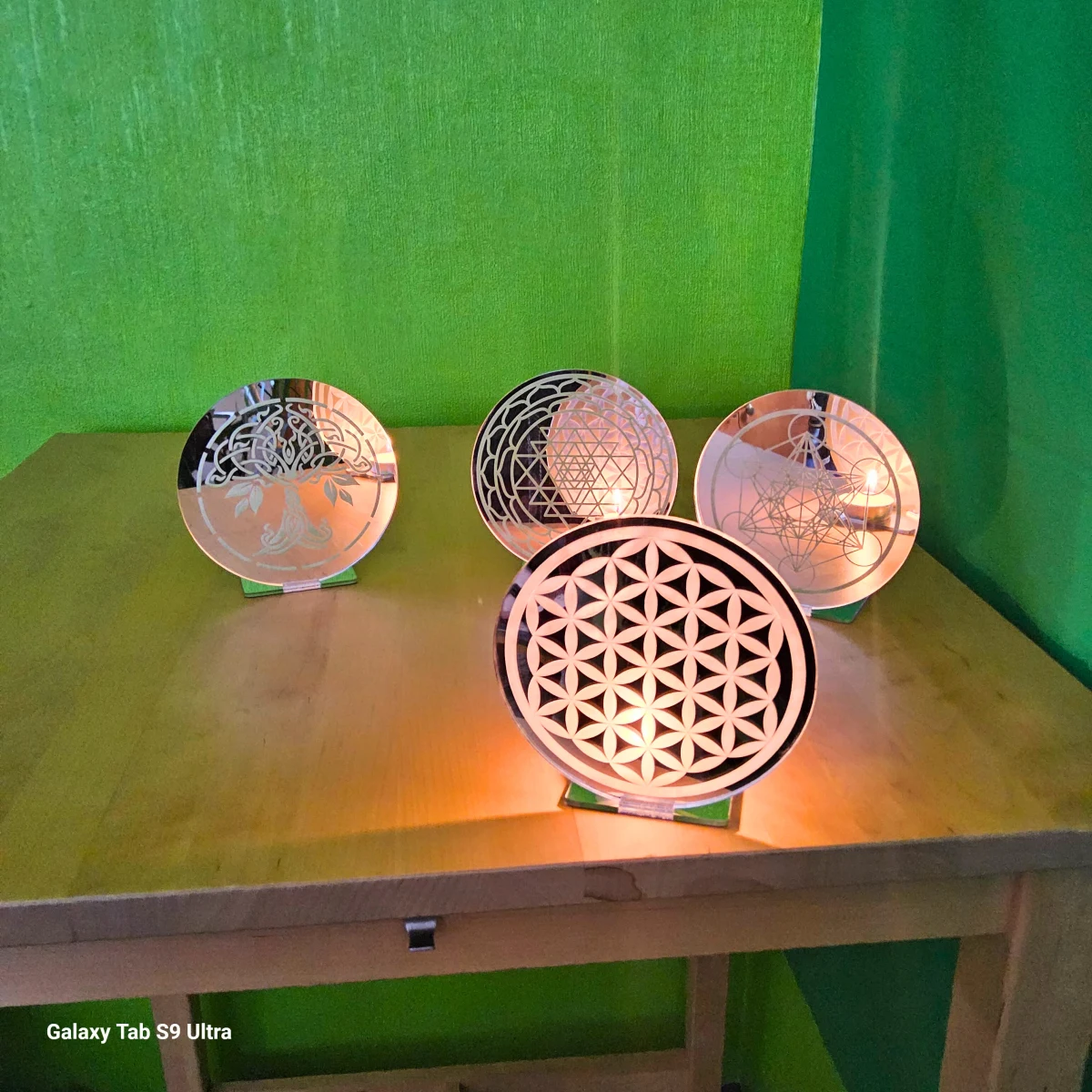 Sacred Geometry Candle Light – A Portal to Tranquility and Reflection - Image 10