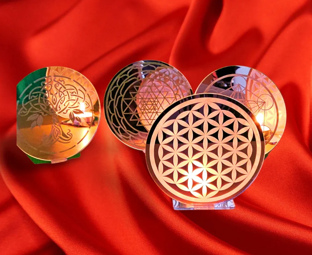 Sacred Geometry Candle Light – A Portal to Tranquility and Reflection