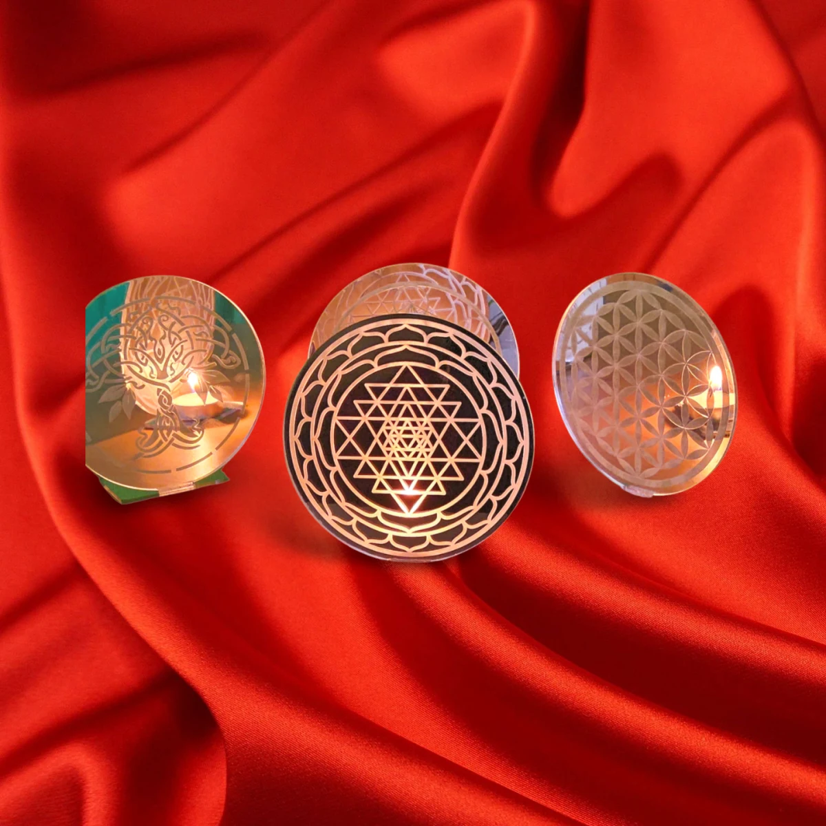 Sacred Geometry Candle Light – A Portal to Tranquility and Reflection - Image 4