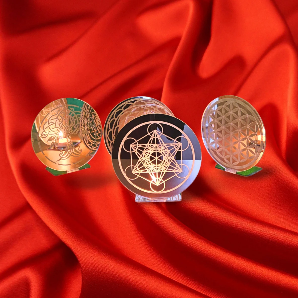 Sacred Geometry Candle Light – A Portal to Tranquility and Reflection - Image 5