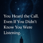 Silhouette standing before a cosmic keyhole-shaped portal, surrounded by stars. Guided Dream Interpretation Online.