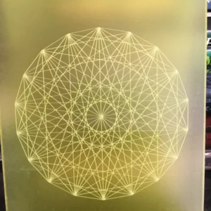 Laser engraved Yellow acrylic book and tablet stand- 18 point charger