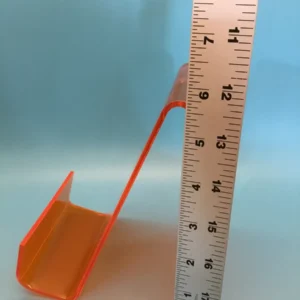 Laser engraved acrylic book and tablet stand with ruler for height
